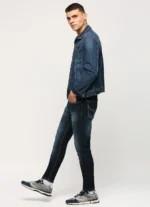 PEPE JEANS CHINOX DARK BLUE MID RISE SKINNY JEANS/DENIM PANT - Image 8