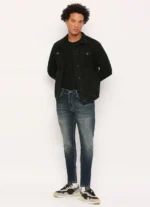 PEPE JEANS CHINOX DARK BLUE MID RISE SKINNY JEANS/DENIM PANT - Image 7