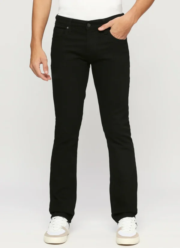 8905875021995_2 VAPOUR BLACK MID RISE SLIM FIT JEANS - Image 3