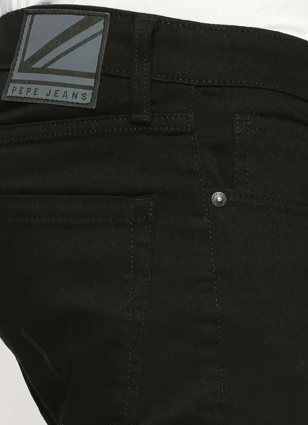 8905875021995_5 VAPOUR BLACK MID RISE SLIM FIT JEANS - Image 5