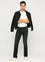 VAPOUR BLUE MID RISE SLIM FIT JEANS