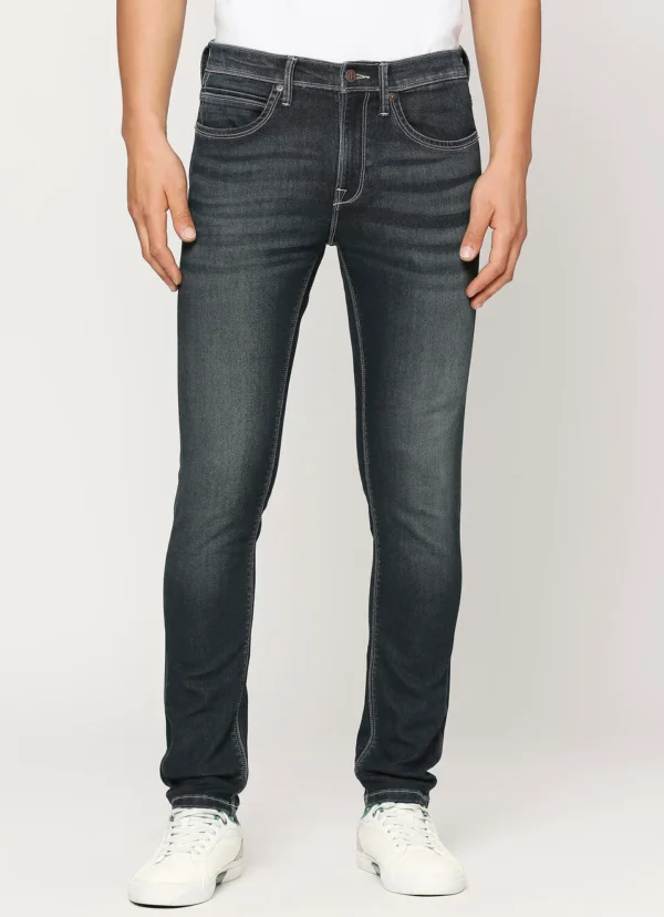 PEPE JEANS CHINOX DARK BLUE MID RISE SKINNY JEANS/DENIM PANT - Image 2