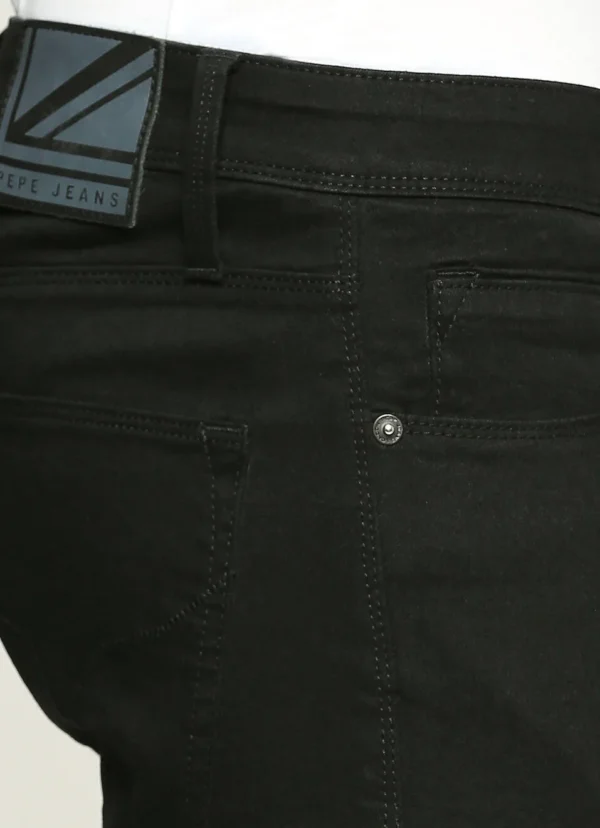 TAPERED VAPOUR BLACK LOW WAIST SLIM FIT JEANS - Image 5