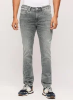 Pepe Jeans Men's Vapour Tapor Low Rise Tapered Jeans Grey - Image 2