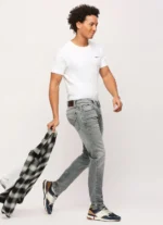 Pepe Jeans Men's Vapour Tapor Low Rise Tapered Jeans Grey - Image 6