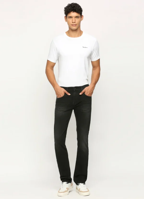 Pepe Jeans Men's Vapour Slim Fit Mid Waist Lightly Fade Jeans - Image 7