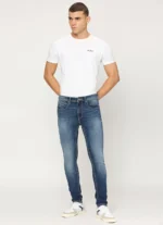PEPE JEANS CHINOX BLUE MID RISE SKINNY JEANS/DENIM PANT - Image 6