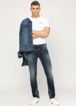 Pepe Jeans Men's Vapour Slim Fit Mid Waist Lightly Fade Jeans