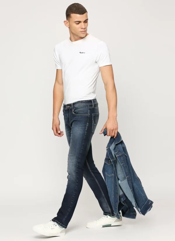 Pepe Jeans Men's Vapour Slim Fit Mid Waist Lightly Fade Jeans - Image 2