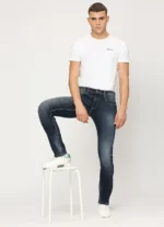 Pepe Jeans Men's Vapour Slim Fit Mid Waist Lightly Fade Jeans - Image 7