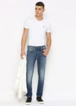 PEPE JEANS CHINOX DARK BLUE MID RISE SKINNY JEANS/DENIM PANT