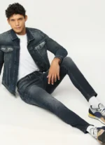 PEPE JEANS CHINOX DARK BLUE MID RISE SKINNY JEANS/DENIM PANT