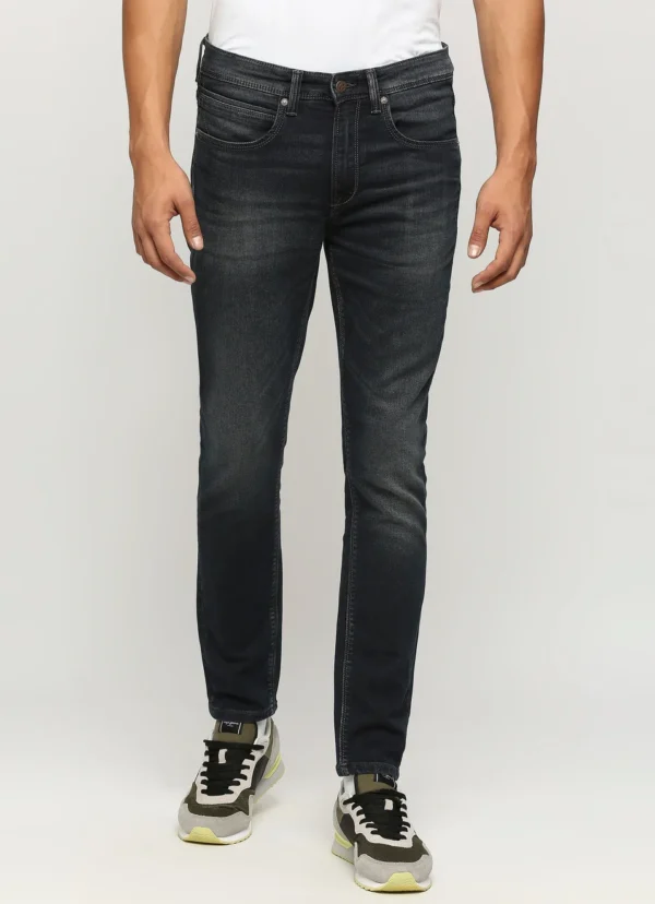 PEPE JEANS CHINOX DARK BLACK MID RISE SKINNY JEANS/DENIM PANT - Image 3