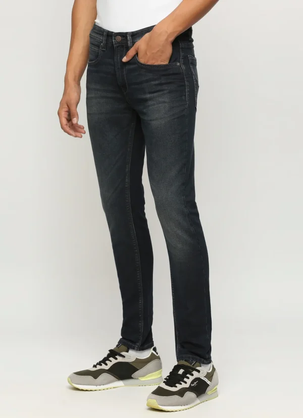 PEPE JEANS CHINOX DARK BLACK MID RISE SKINNY JEANS/DENIM PANT - Image 5