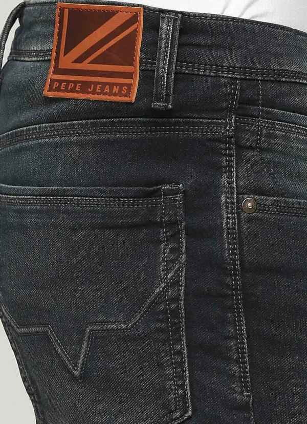 PEPE JEANS CHINOX DARK BLACK MID RISE SKINNY JEANS/DENIM PANT - Image 6
