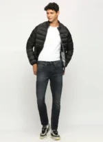 PEPE JEANS CHINOX DARK BLACK MID RISE SKINNY JEANS/DENIM PANT