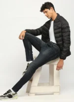 PEPE JEANS CHINOX DARK BLACK MID RISE SKINNY JEANS/DENIM PANT - Image 7