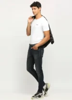 PEPE JEANS CHINOX DARK BLACK MID RISE SKINNY JEANS/DENIM PANT - Image 8