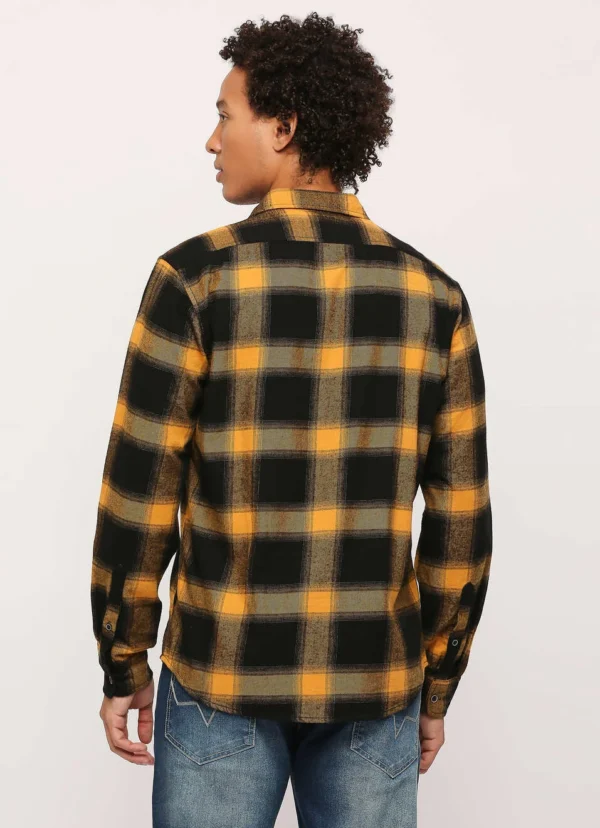 PEPE JEANS ORANGE CHECKS LONG SLEEVE SHIRT - Image 4