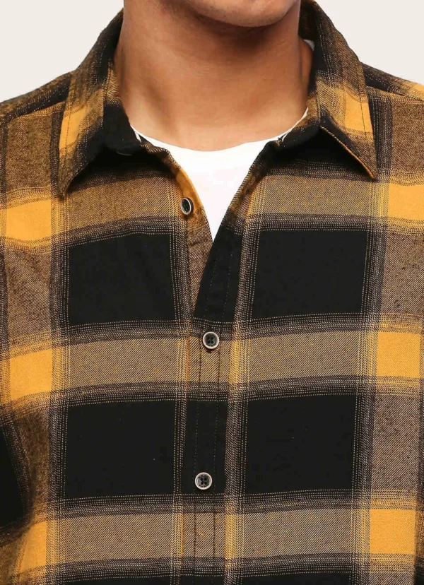 PEPE JEANS ORANGE CHECKS LONG SLEEVE SHIRT - Image 5