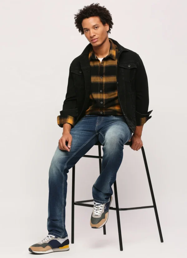 PEPE JEANS ORANGE CHECKS LONG SLEEVE SHIRT - Image 6