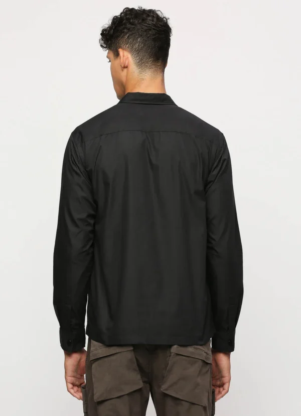 PEPE JEANS BLACK FLAP POCKET FULL SLEEVE SHIRT - Image 3