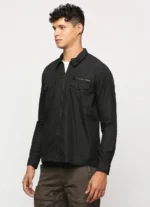 PEPE JEANS BLACK FLAP POCKET FULL SLEEVE SHIRT - Image 4