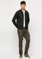PEPE JEANS BLACK FLAP POCKET FULL SLEEVE SHIRT - Image 7
