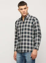 PEPE JEANS BLUE CHECKED FULL SLEEVE SHIRT
