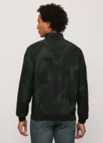PEPE JEANS GREEN ALL OVER PRINTED LIGHTWEIGHT JACKPOT FIT JACKET - Image 3