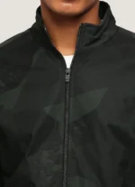 PEPE JEANS GREEN ALL OVER PRINTED LIGHTWEIGHT JACKPOT FIT JACKET - Image 5