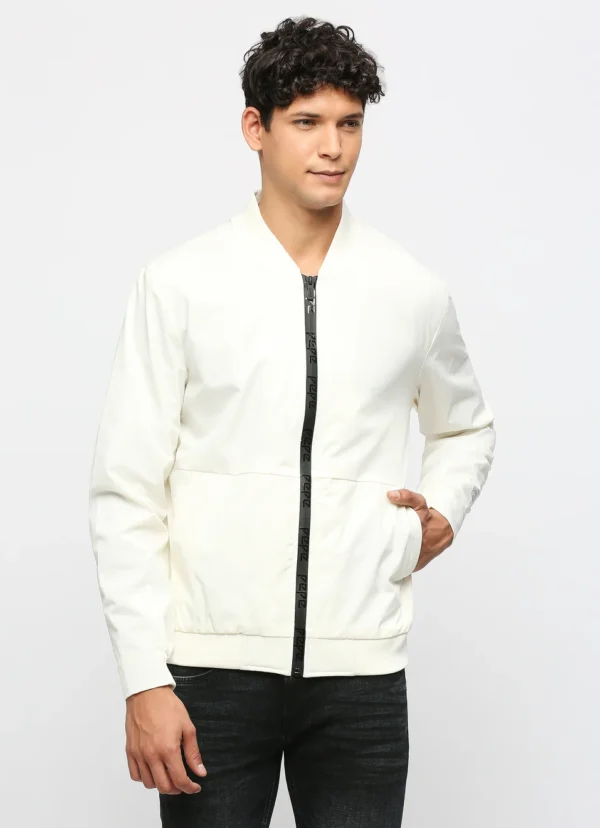 PEPE JEANS WHITE LIGHTWEIGHT CUT SEW JACKET - Image 2