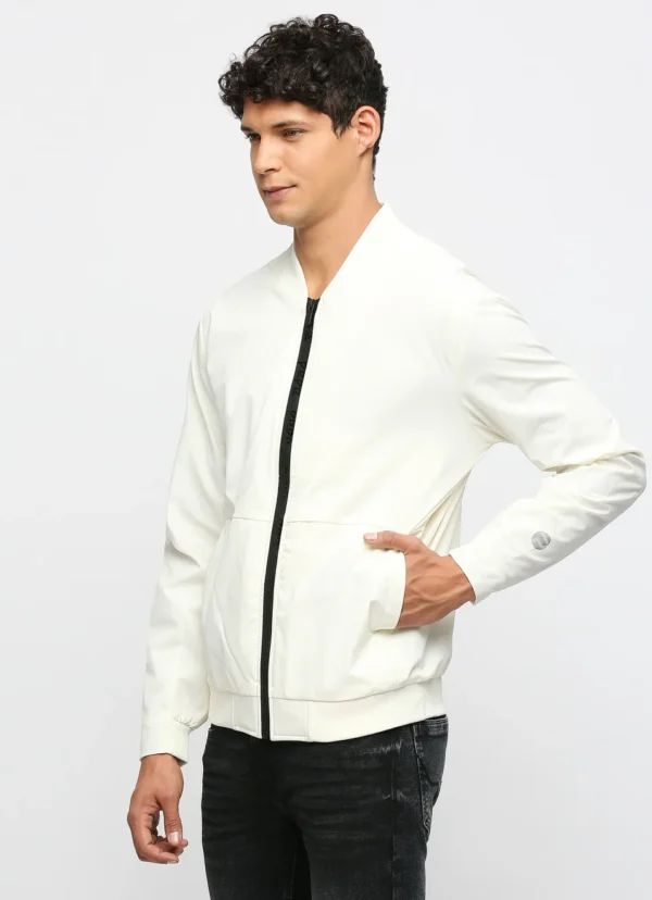 PEPE JEANS WHITE LIGHTWEIGHT CUT SEW JACKET - Image 4