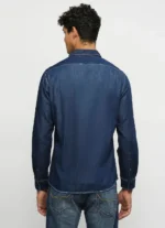 PEPE JEANS DARK BLUE SOLID LONG SLEEVE SHIRT - Image 3