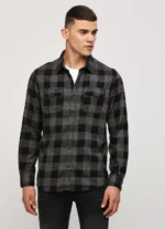 PEPE JEANS BLACK CHECKS LONG SLEEVE SHIRT - Image 3
