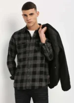 PEPE JEANS BLACK CHECKS LONG SLEEVE SHIRT