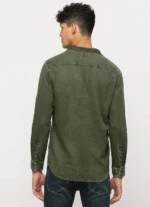 PEPE JEANS GREEN LONG SLEEVE SHIRT - Image 4