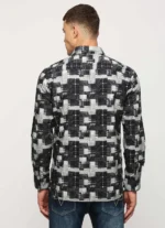 PEPE JEANS BLACK PRINTED FULL SLEEVE SHIRT - Image 7