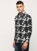 PEPE JEANS BLACK PRINTED FULL SLEEVE SHIRT - Image 2