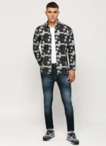 PEPE JEANS BLACK PRINTED FULL SLEEVE SHIRT - Image 4