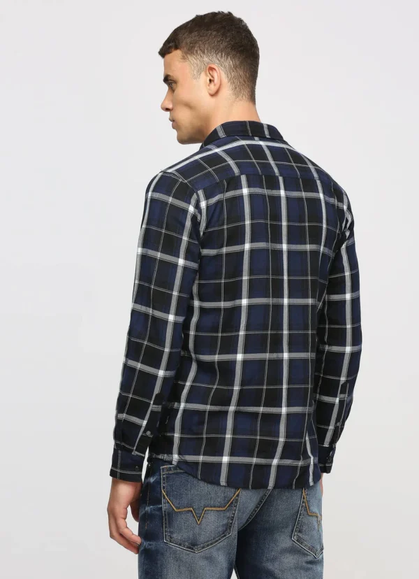 PEPE JEANS INDIGO CHECKS LONG SLEEVE SHIRT - Image 4