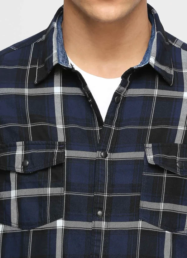 PEPE JEANS INDIGO CHECKS LONG SLEEVE SHIRT - Image 5