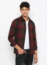 PEPE JEANS RED CHECKED FULL SLEEVE SHIRT