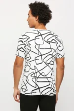 PEPE JEANS White  Print Casual Short Sleeves Round Neck Men Slim Fit T-Shirt - Image 3
