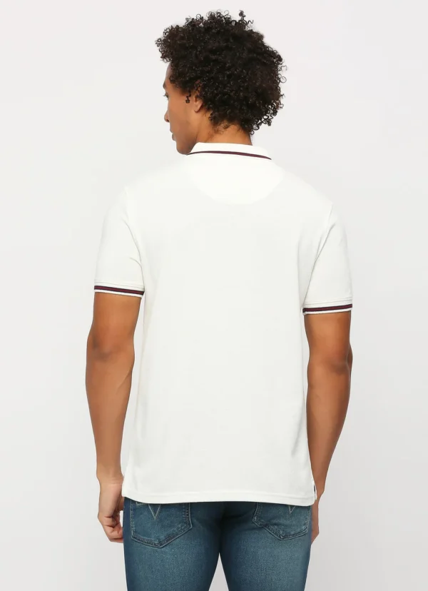 PEPE JEANS NATURAL RIBBED COLLAR SHORT SLEEVE POLO - Image 3