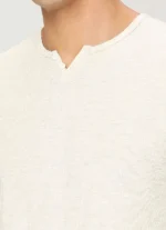PEPE JEANS HENLEY FULL SLEEVE WHITE T-SHIRT - Image 5