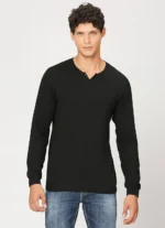 PEPE JEANS JONNY NECK FULL SLEEVE BLACK T-SHIRT - Image 2