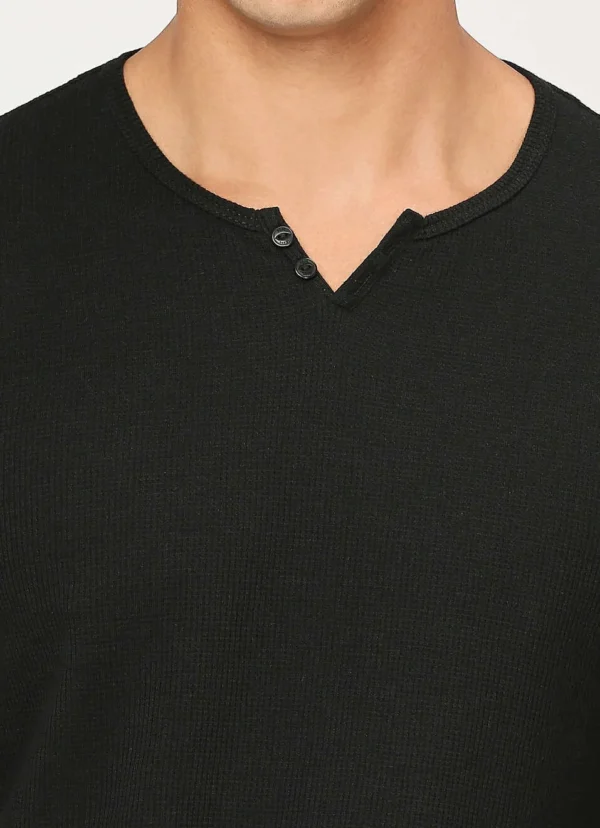 8905875053149_5 PEPE JEANS JONNY NECK FULL SLEEVE BLACK T-SHIRT - Image 5