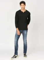 PEPE JEANS JONNY NECK FULL SLEEVE BLACK T-SHIRT - Image 6