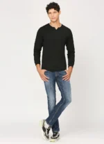PEPE JEANS JONNY NECK FULL SLEEVE BLACK T-SHIRT - Image 7